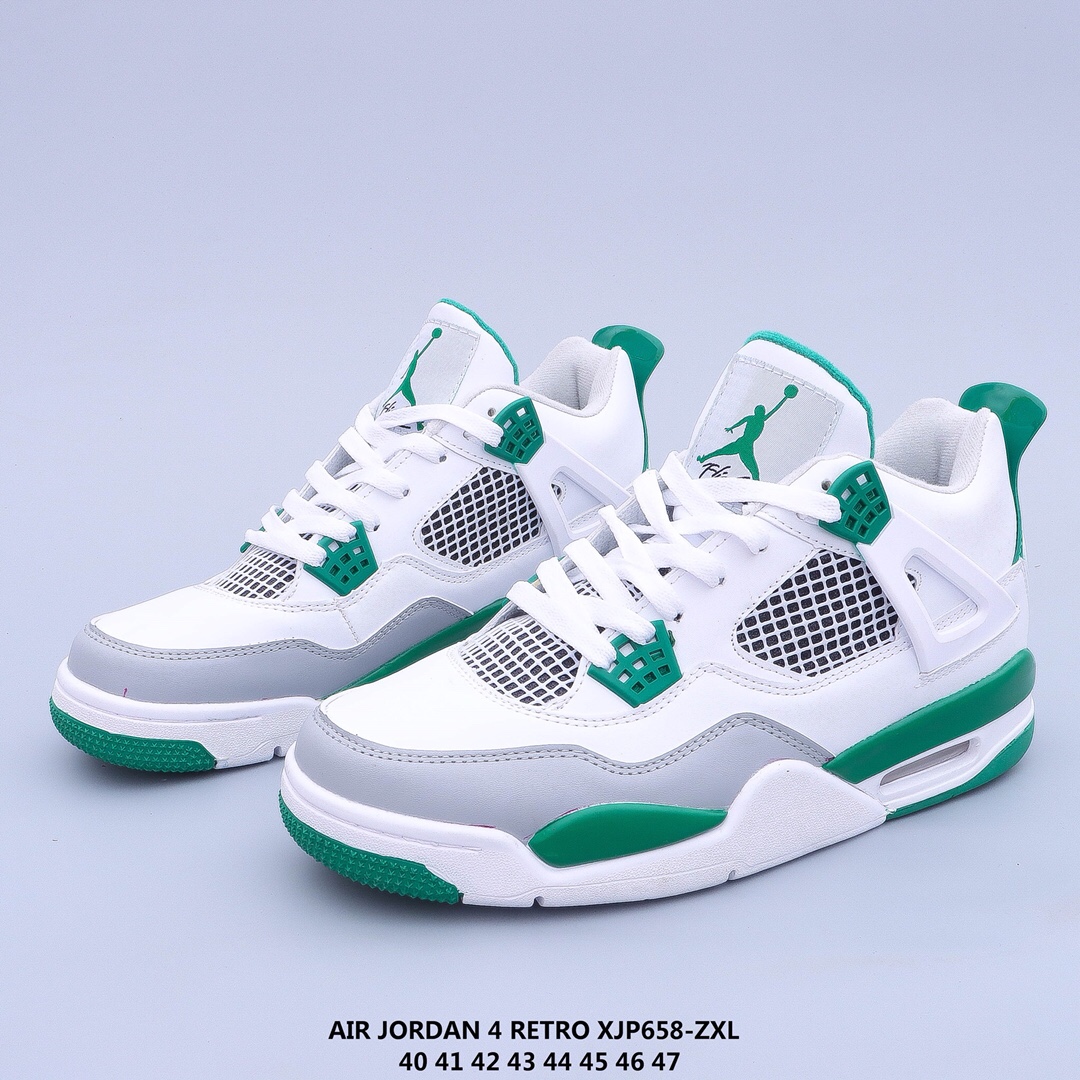 Newest Air Jordan 4 White Green